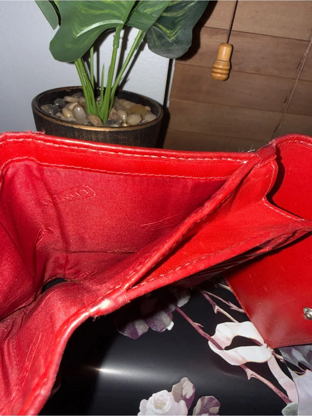 Vintage Coach Signature Canvas Small Shoulder Bag in Red